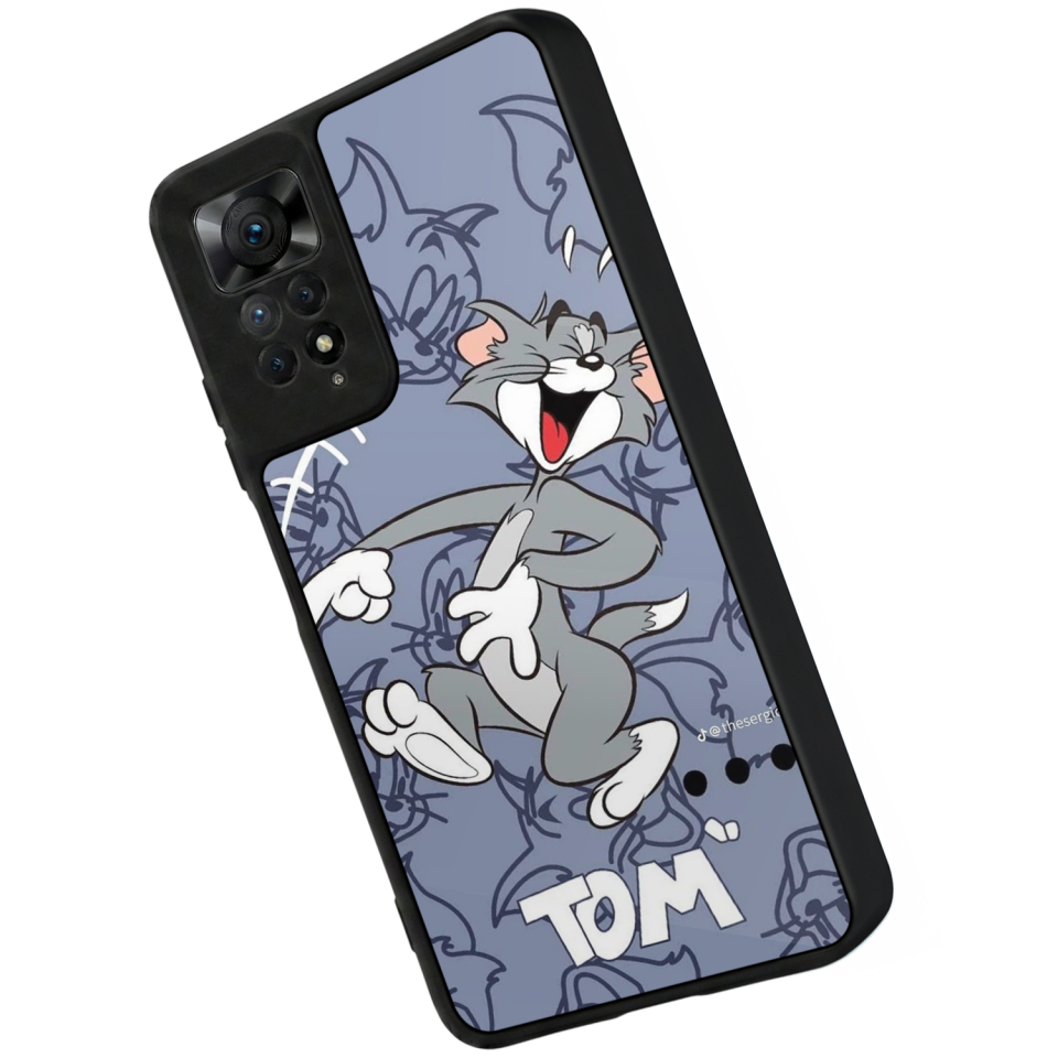 Xiaomi Redmi Note 12 Pro Uyumlu Tom And Jerry Tasarımlı Glossy Premium Kılıf