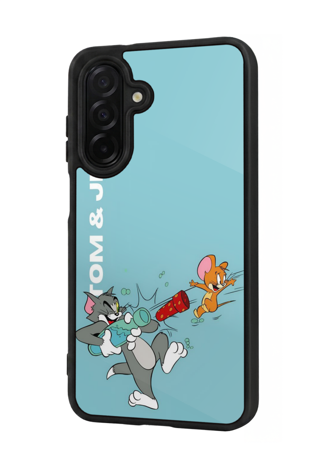 Samsung Galaxy A26 Uyumlu Tom And Jerry Tasarımlı Glossy Premium Kılıf