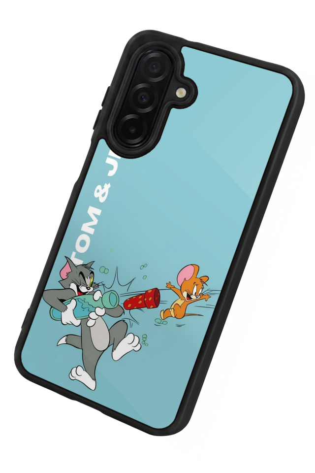 Samsung Galaxy A26 Uyumlu Tom And Jerry Tasarımlı Glossy Premium Kılıf