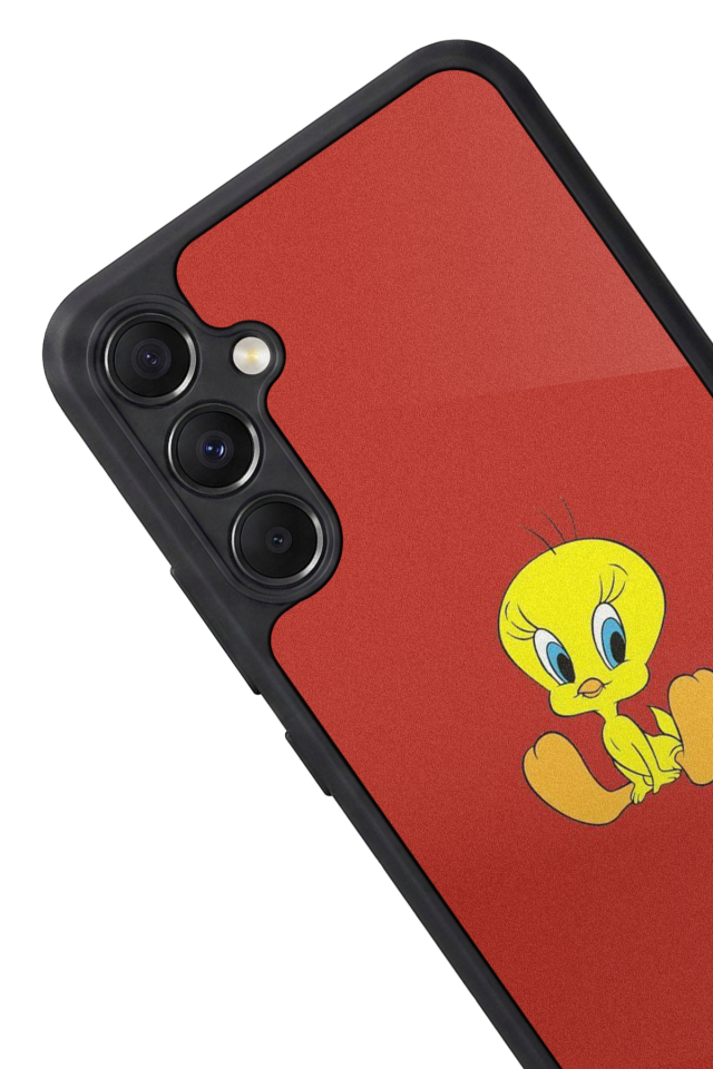 Samsung Galaxy M34 Uyumlu Tweety Tasarımlı Glossy Premium Kılıf