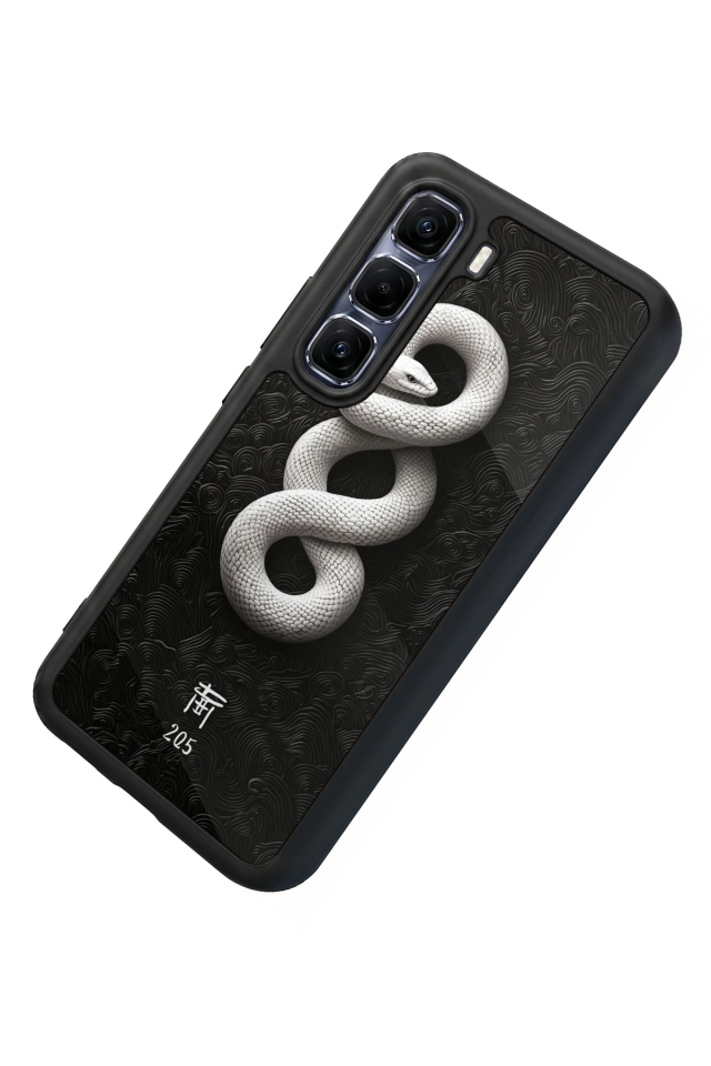 Infinix Hot 60 Pro Plus Uyumlu Yılan Tasarımlı Glossy Premium Kılıf