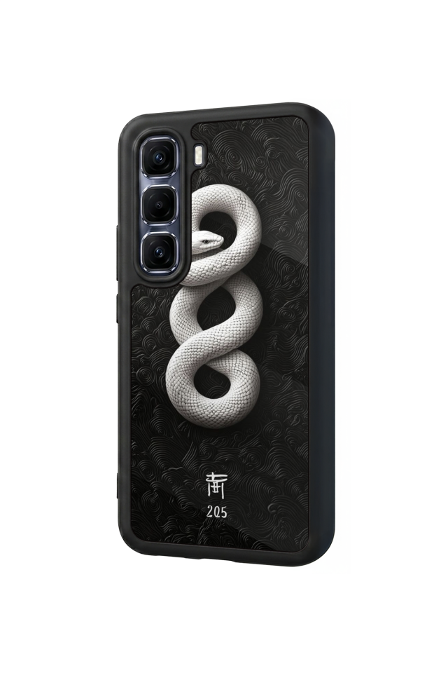 Infinix Hot 60 Pro Plus Uyumlu Yılan Tasarımlı Glossy Premium Kılıf