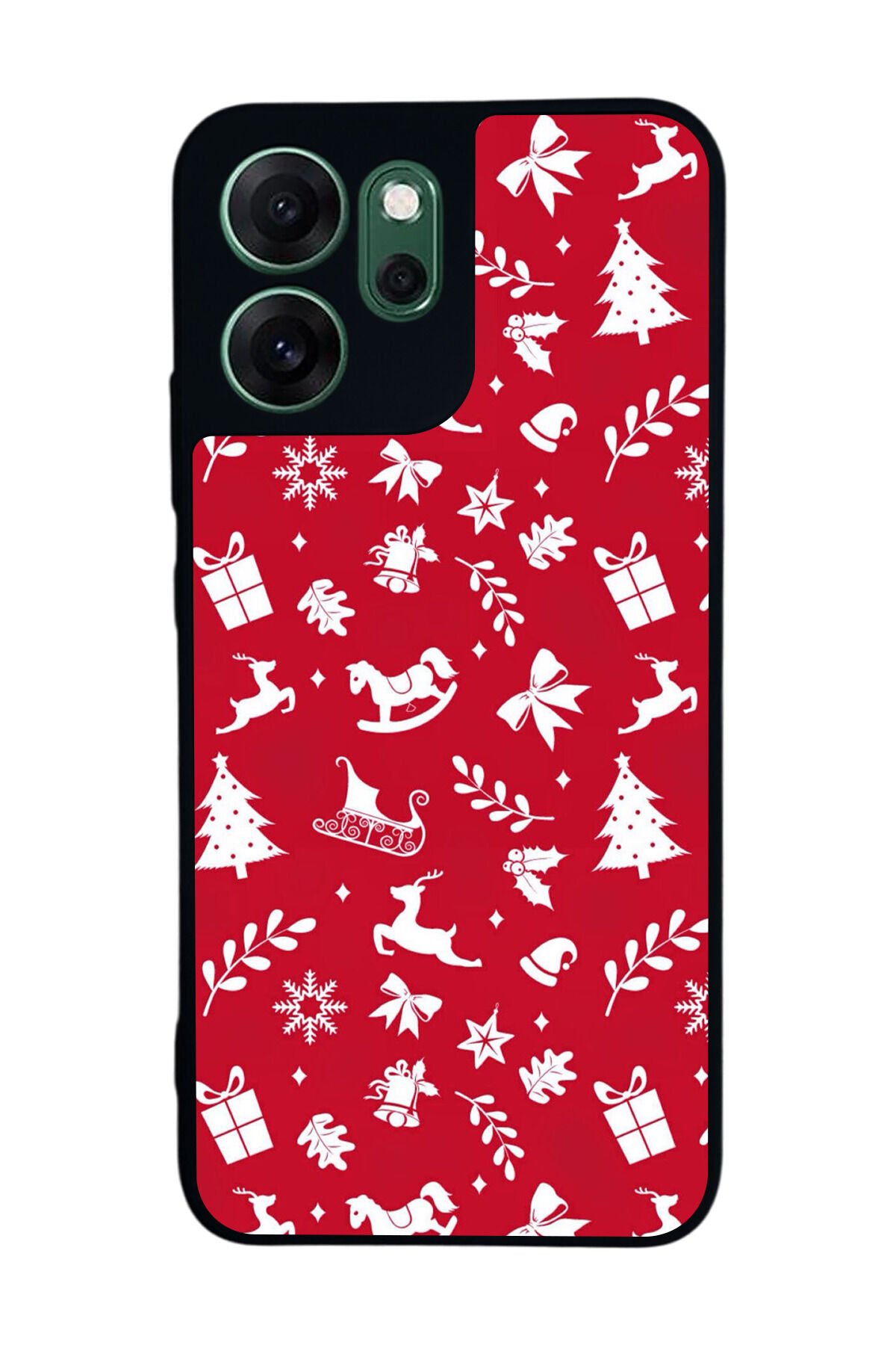 Oppo Reno 14F Uyumlu Yilbasi Christmas Tasarımlı Glossy Premium Kılıf