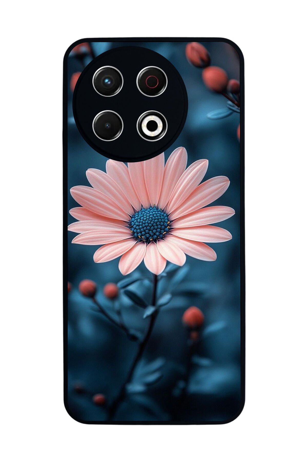 Tecno Spark 30 Pro Uyumlu Cicek Tasarımlı Glossy Premium Kılıf