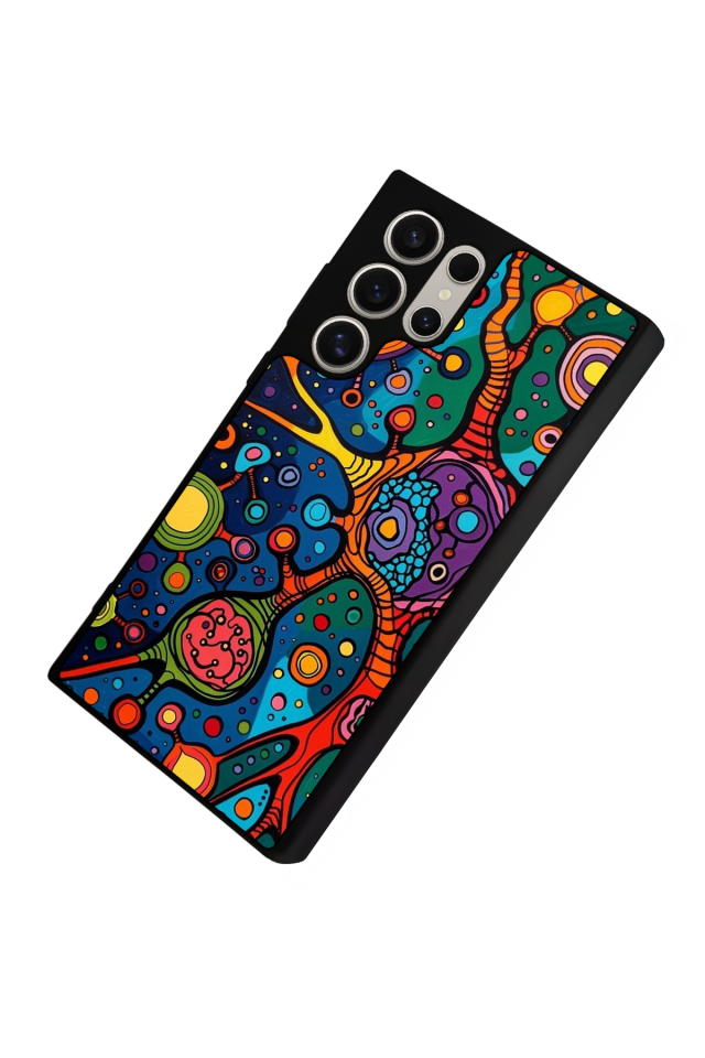 Samsung Galaxy S24 Ultra Uyumlu Abstract Tasarımlı Glossy Premium Kılıf