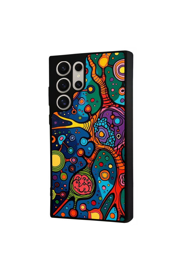 Samsung Galaxy S24 Ultra Uyumlu Abstract Tasarımlı Glossy Premium Kılıf
