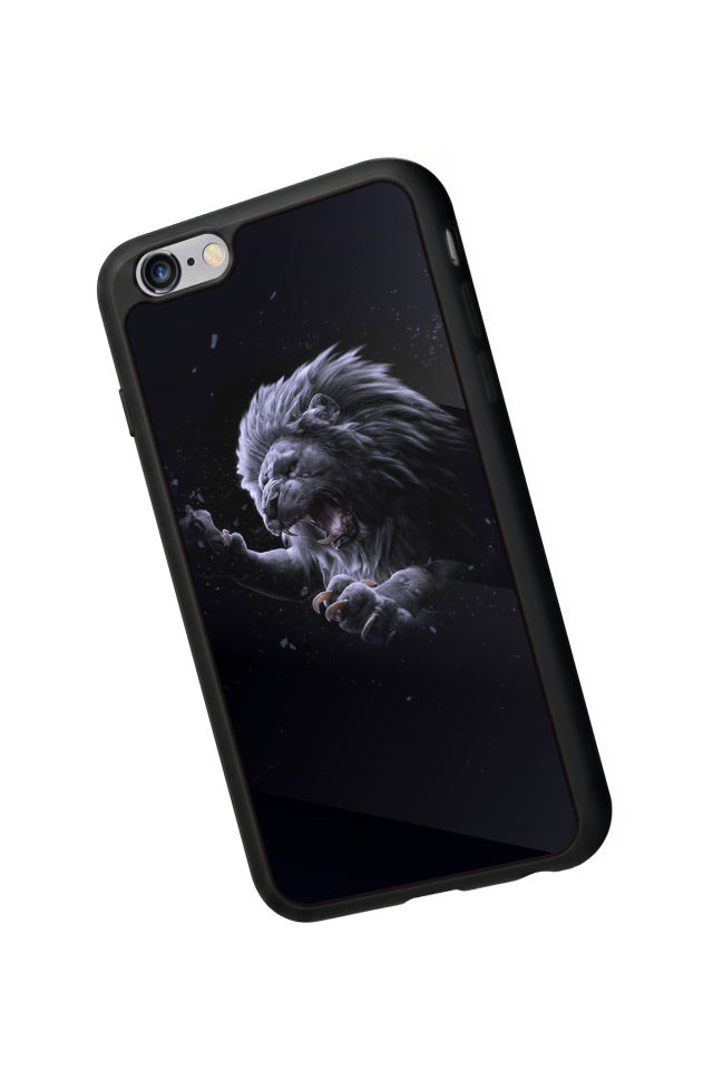 iPhone 6 Plus Uyumlu Aslan Tasarımlı Glossy Premium Kılıf