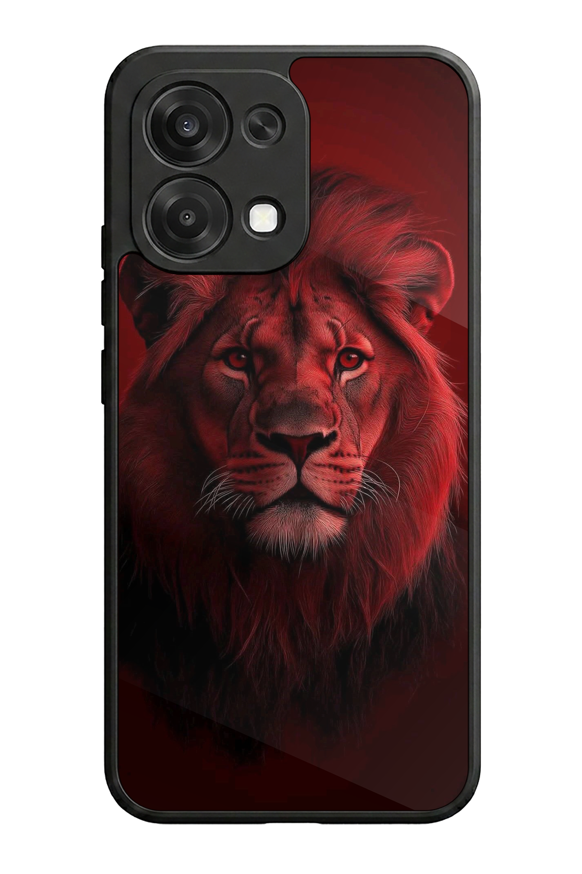 Oppo A6 Pro Uyumlu Aslan Tasarımlı Glossy Premium Kılıf