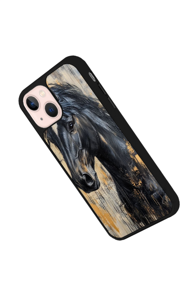 iPhone 15 Uyumlu At Horse Tasarımlı Glossy Premium Kılıf