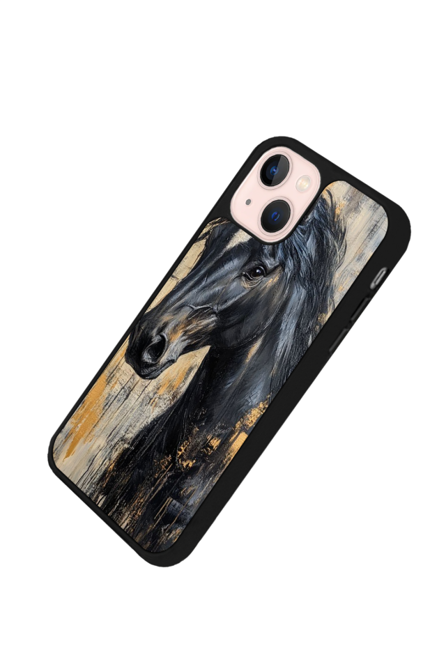 iPhone 15 Uyumlu At Horse Tasarımlı Glossy Premium Kılıf