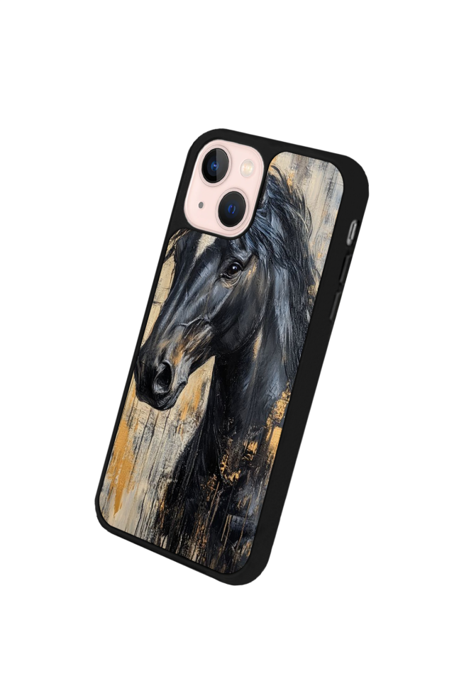 iPhone 15 Uyumlu At Horse Tasarımlı Glossy Premium Kılıf