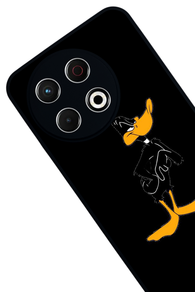 Tecno Spark 30 Pro Uyumlu Daffy duck Tasarımlı Glossy Premium Kılıf