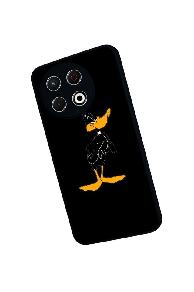 Tecno Spark 30 Pro Uyumlu Daffy duck Tasarımlı Glossy Premium Kılıf