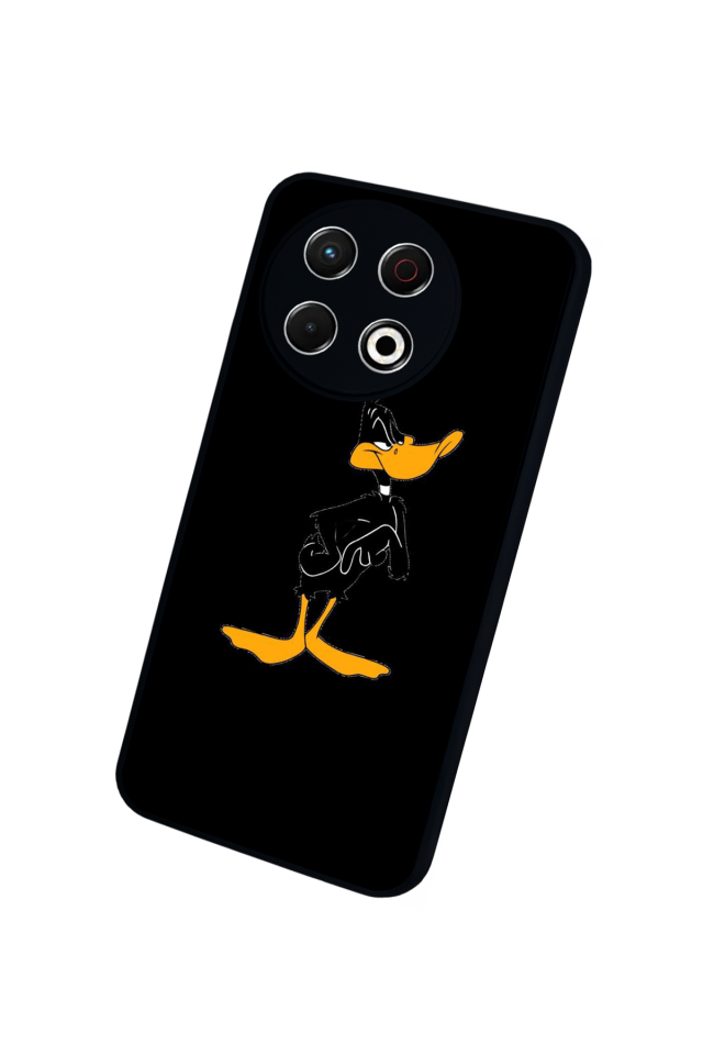 Tecno Spark 30 Pro Uyumlu Daffy duck Tasarımlı Glossy Premium Kılıf