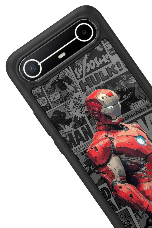 Tecno Spark Slim 5G Uyumlu Iron Man ( Demir Adam ) Tasarımlı Glossy Premium Kılıf