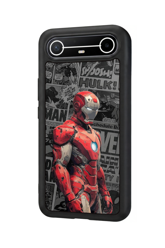 Tecno Spark Slim 5G Uyumlu Iron Man ( Demir Adam ) Tasarımlı Glossy Premium Kılıf