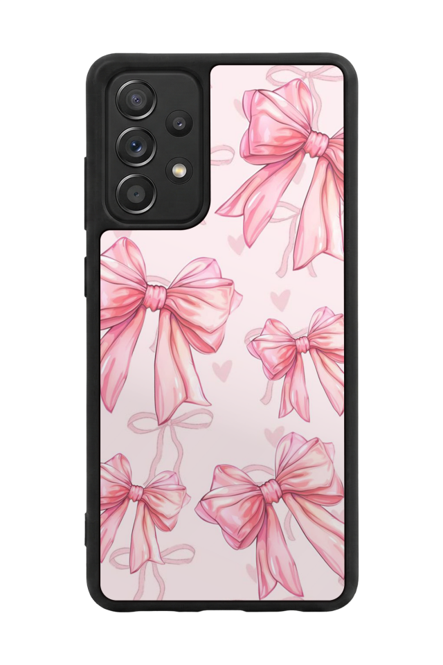Samsung Galaxy A72 Uyumlu Kurdele Tasarımlı Glossy Premium Kılıf