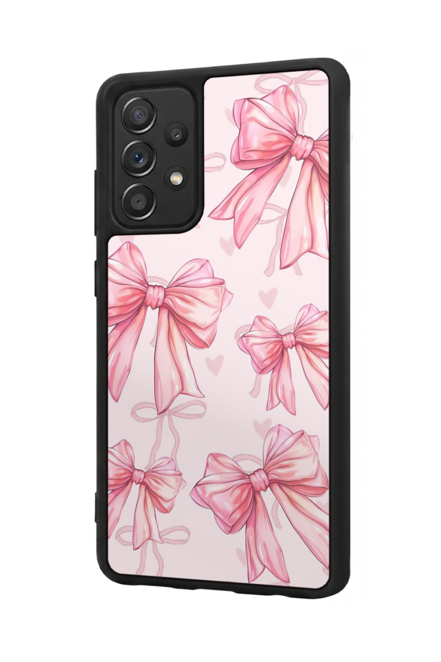 Samsung Galaxy A72 Uyumlu Kurdele Tasarımlı Glossy Premium Kılıf