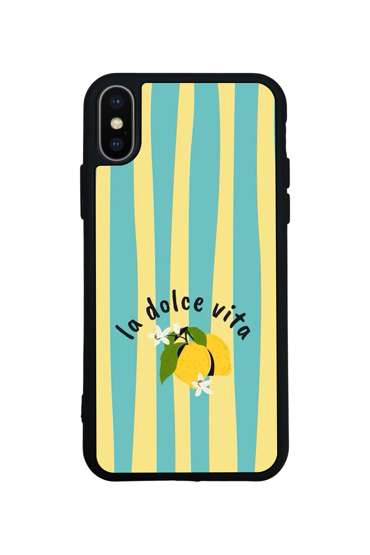 iPhone X/ XS Uyumlu Limon Tasarımlı Glossy Premium Kılıf