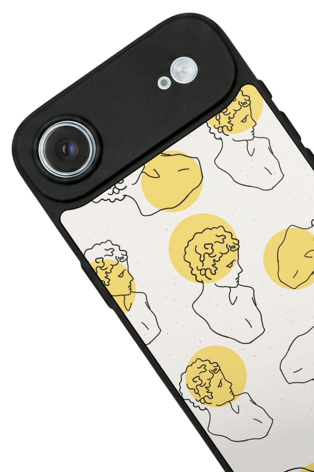 iPhone 17 Air Uyumlu Line Art Tasarımlı Glossy Premium Kılıf