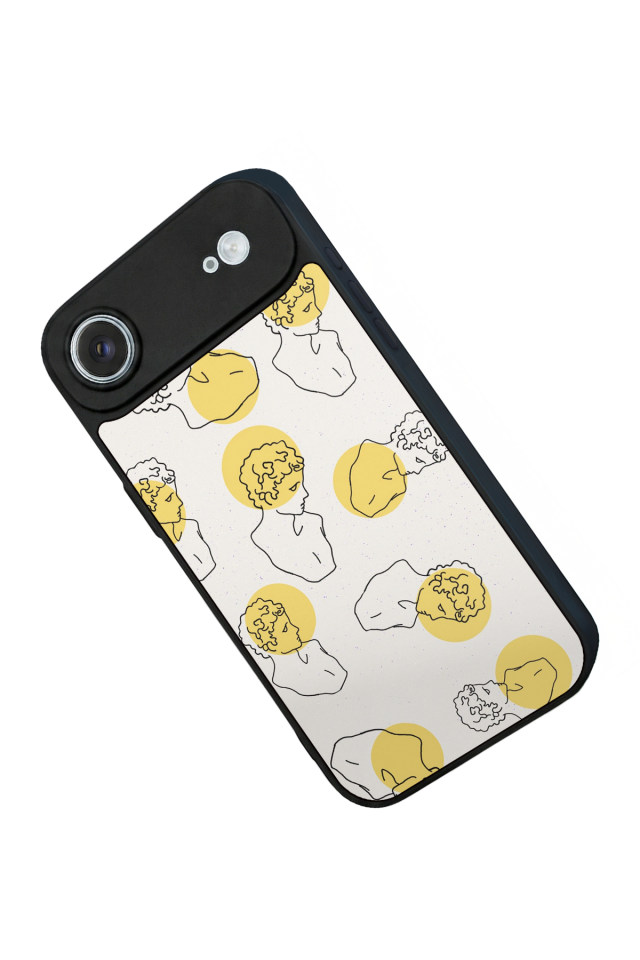 iPhone 17 Air Uyumlu Line Art Tasarımlı Glossy Premium Kılıf