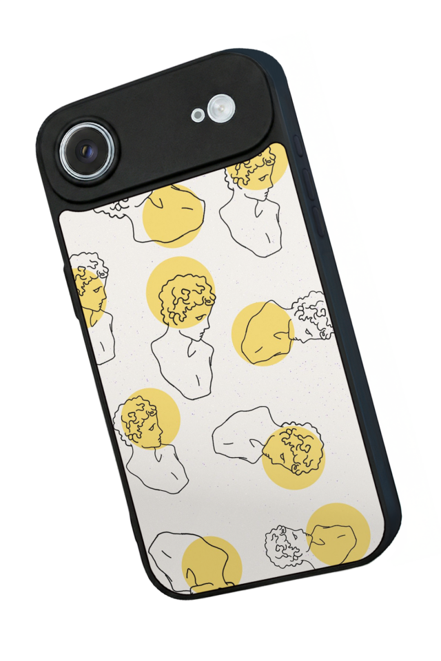 iPhone 17 Air Uyumlu Line Art Tasarımlı Glossy Premium Kılıf