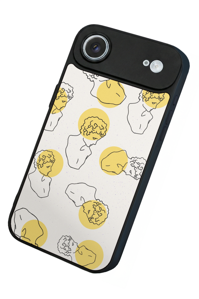 iPhone 17 Air Uyumlu Line Art Tasarımlı Glossy Premium Kılıf