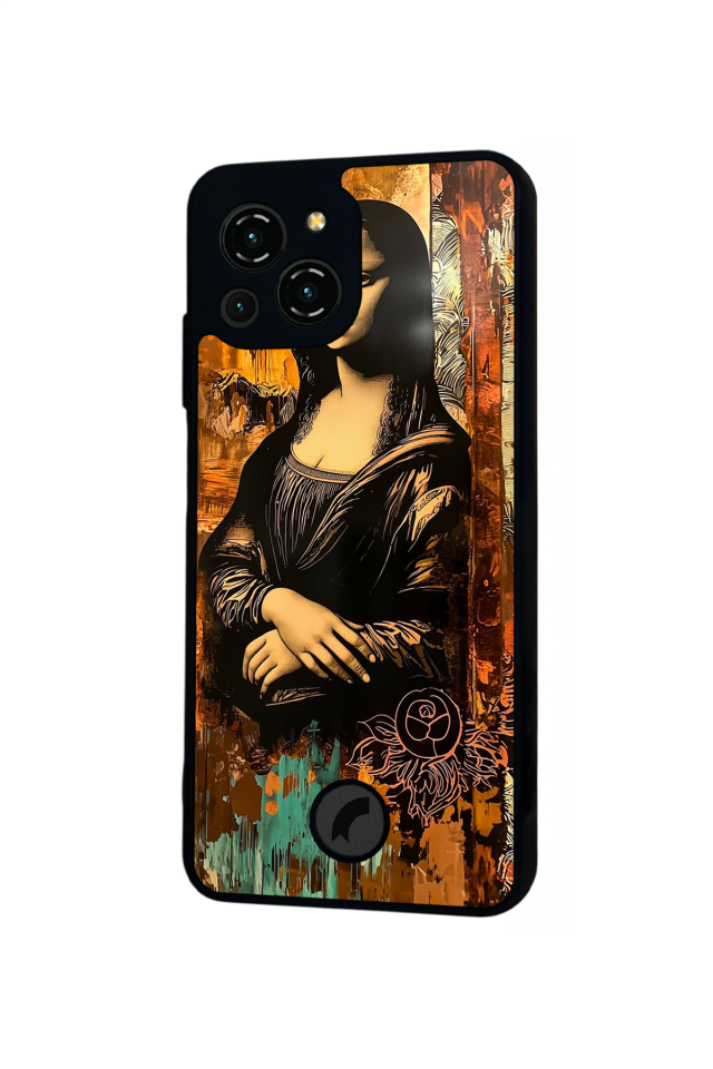 Reeder S23 Pro Max Uyumlu Monalisa Tasarımlı Glossy Premium Kılıf