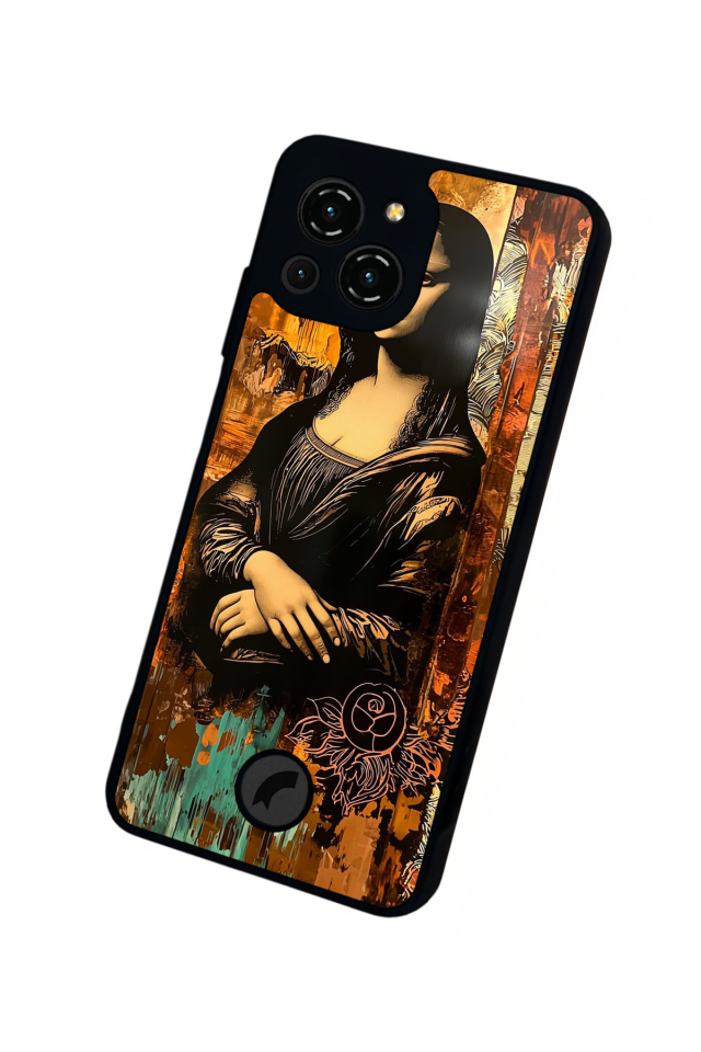 Reeder S23 Pro Max Uyumlu Monalisa Tasarımlı Glossy Premium Kılıf