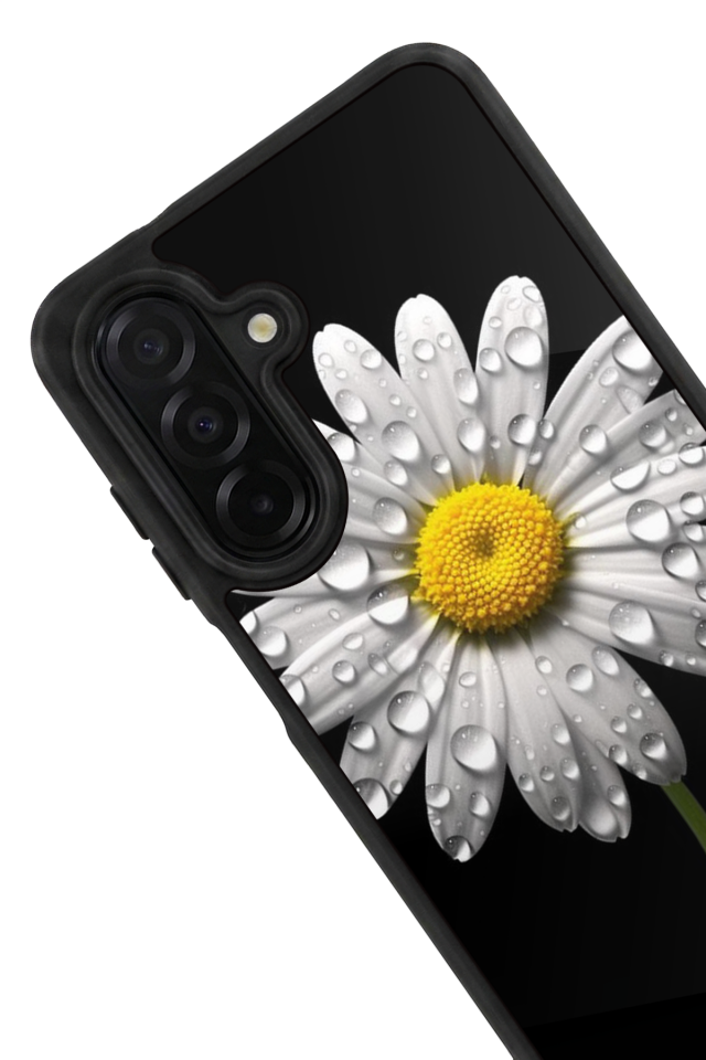 Samsung Galaxy A56 Uyumlu Papatya Tasarımlı Glossy Premium Kılıf