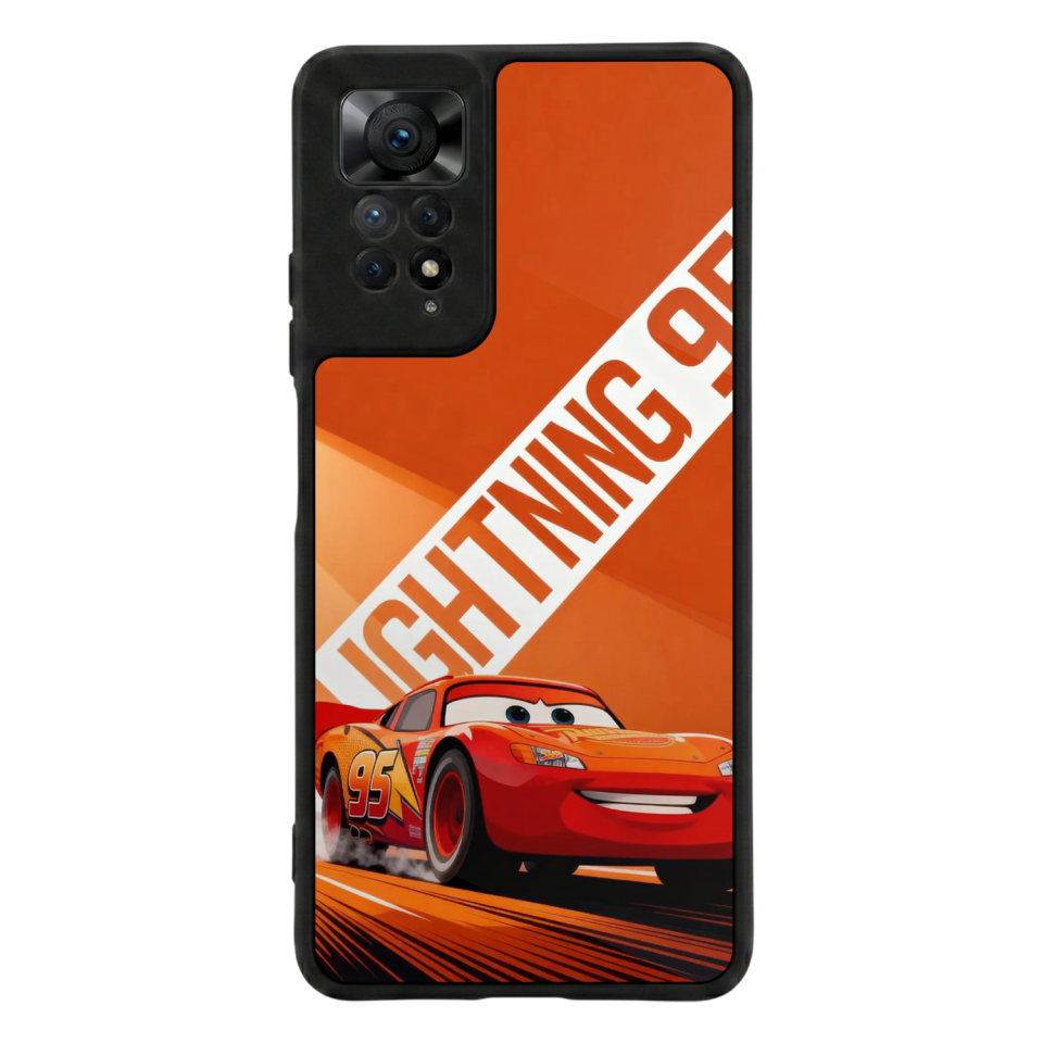 Xiaomi Redmi Note 11 Pro Uyumlu Şimsek McQueen Tasarımlı Glossy Premium Kılıf