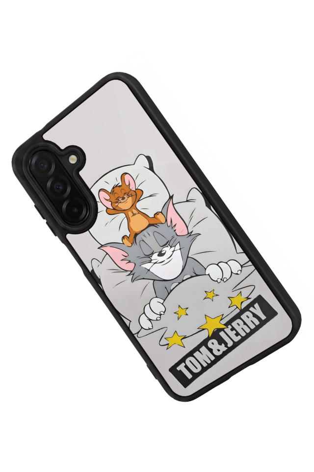 Samsung Galaxy A26 Uyumlu Tom And Jerry Tasarımlı Glossy Premium Kılıf