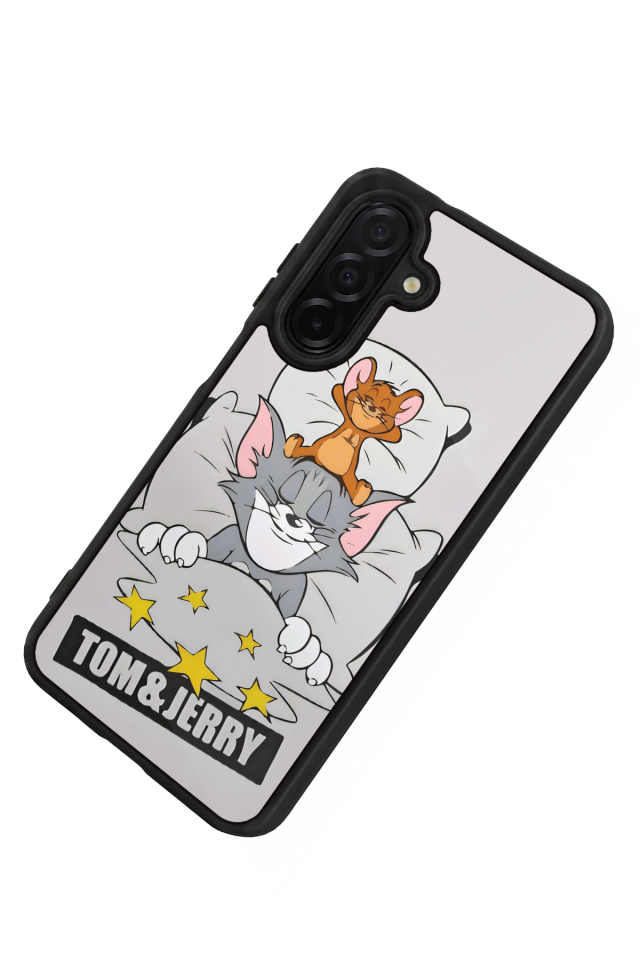 Samsung Galaxy A26 Uyumlu Tom And Jerry Tasarımlı Glossy Premium Kılıf