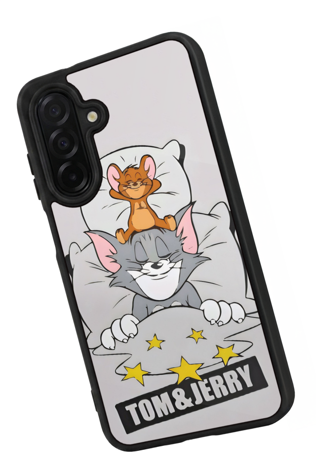 Samsung Galaxy A26 Uyumlu Tom And Jerry Tasarımlı Glossy Premium Kılıf