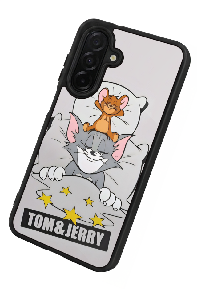 Samsung Galaxy A26 Uyumlu Tom And Jerry Tasarımlı Glossy Premium Kılıf
