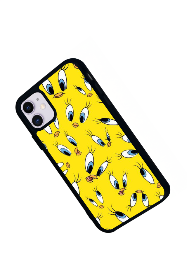 iPhone 11 Uyumlu Tweety Tasarımlı Glossy Premium Kılıf