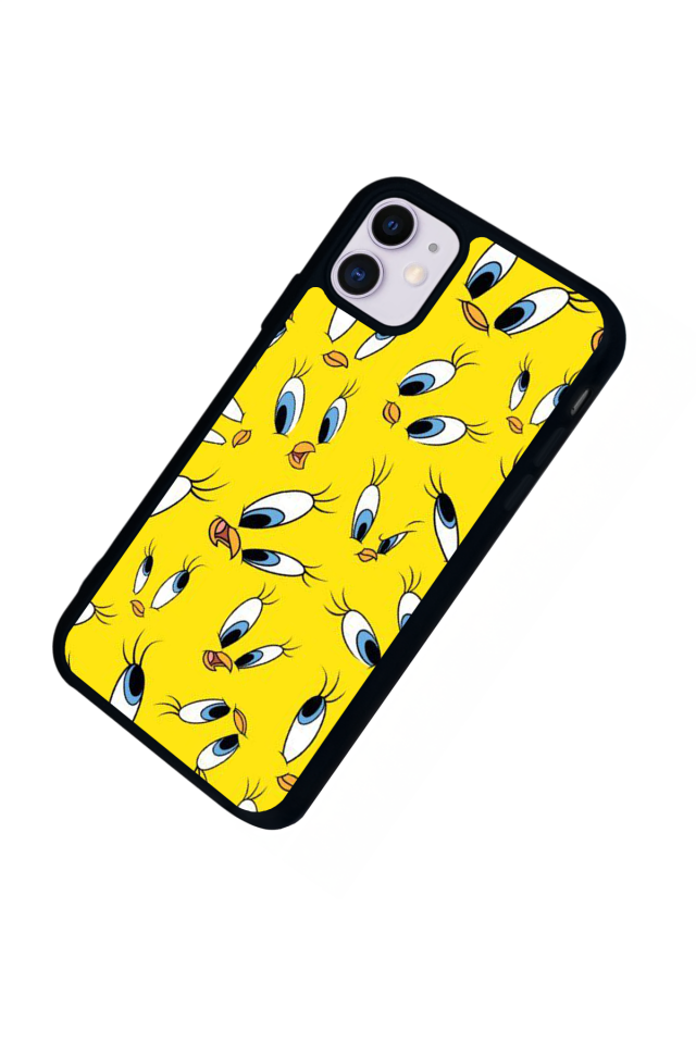 iPhone 11 Uyumlu Tweety Tasarımlı Glossy Premium Kılıf
