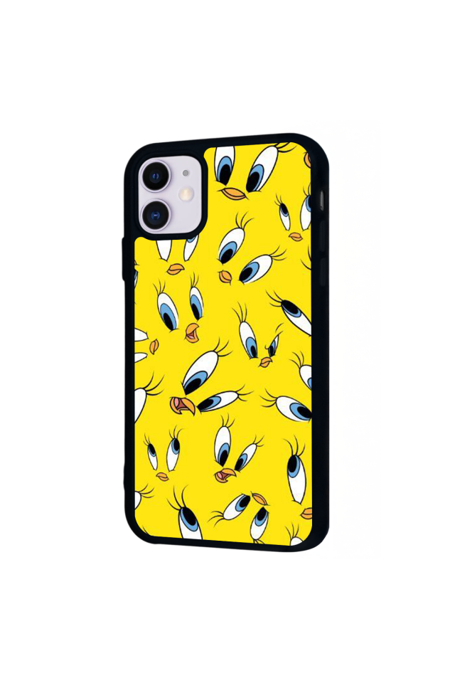 iPhone 11 Uyumlu Tweety Tasarımlı Glossy Premium Kılıf