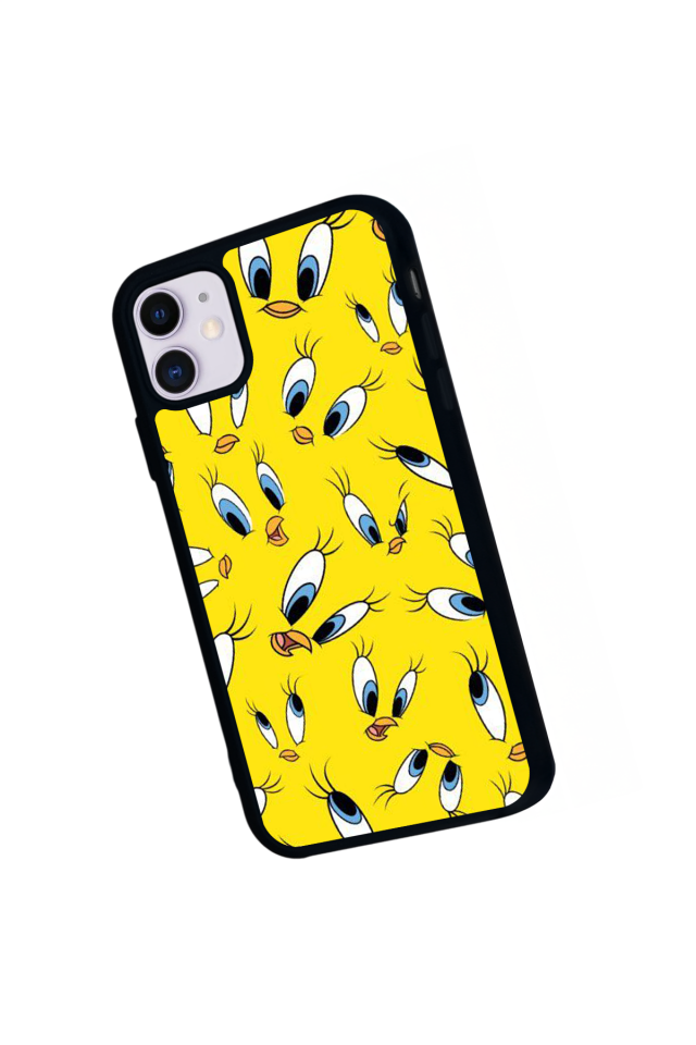 iPhone 11 Uyumlu Tweety Tasarımlı Glossy Premium Kılıf