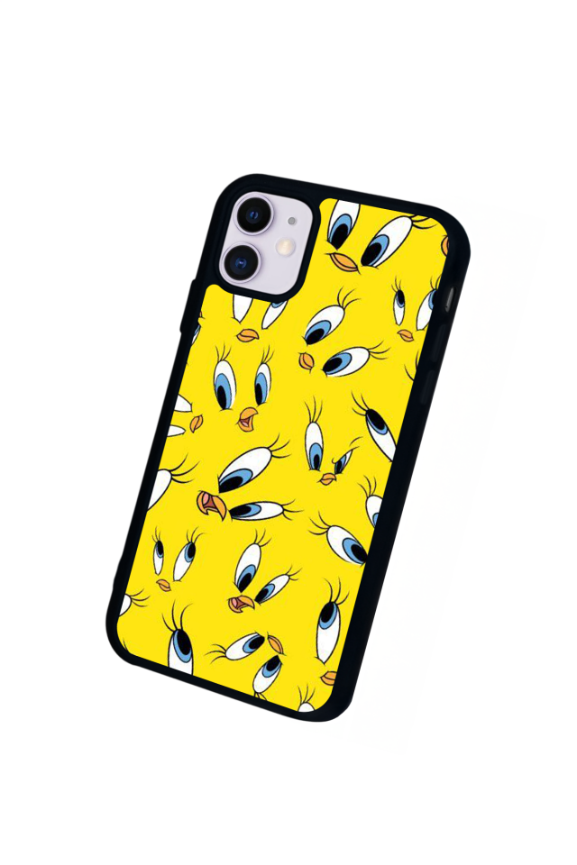 iPhone 11 Uyumlu Tweety Tasarımlı Glossy Premium Kılıf