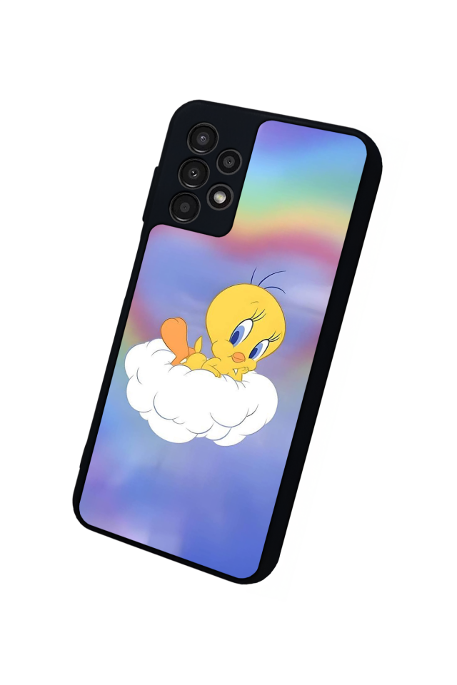 Samsung Galaxy A13 Uyumlu Tweety Tasarımlı Glossy Premium Kılıf