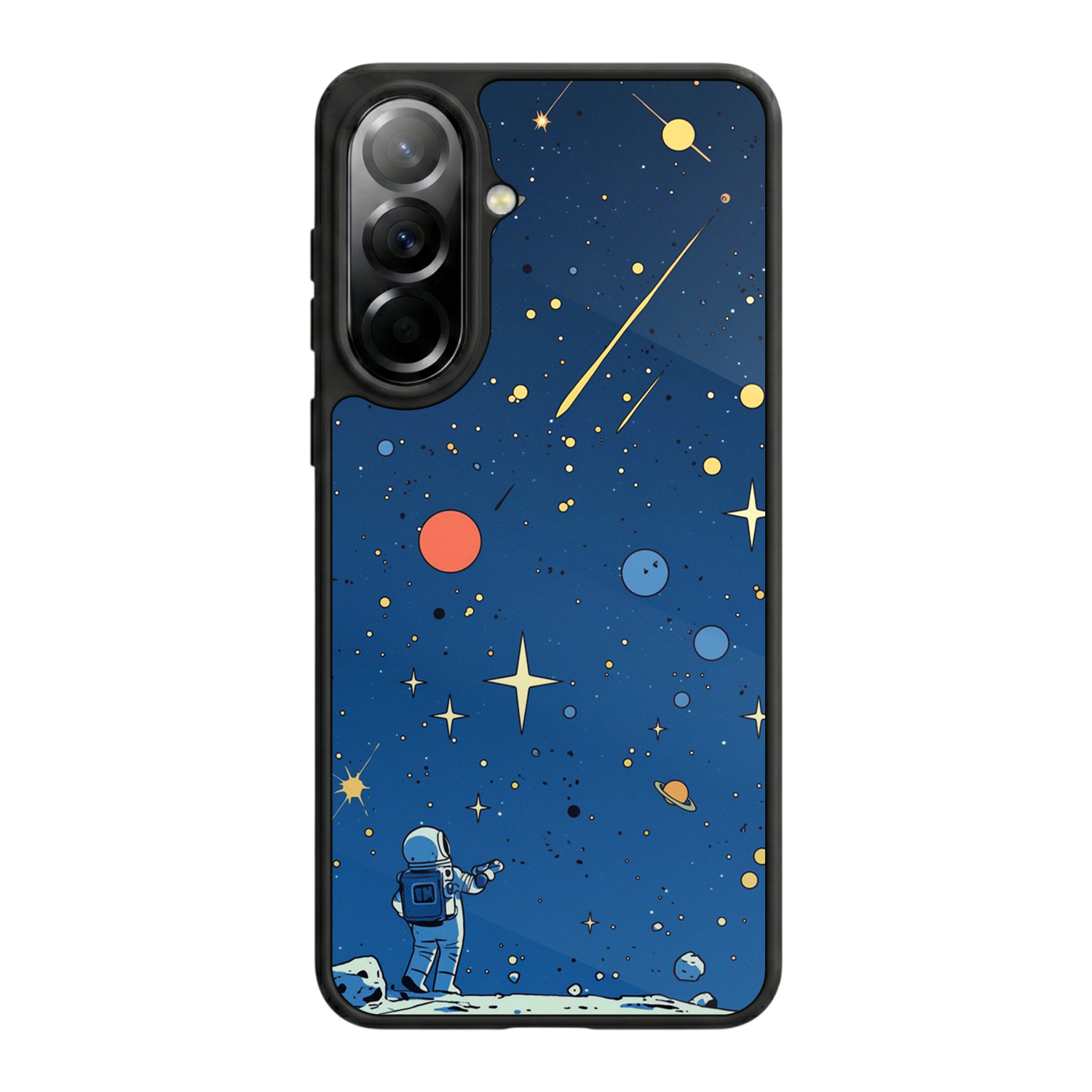 Samsung Galaxy A57 Uyumlu Uzay Tasarımlı Glossy Premium Kılıf