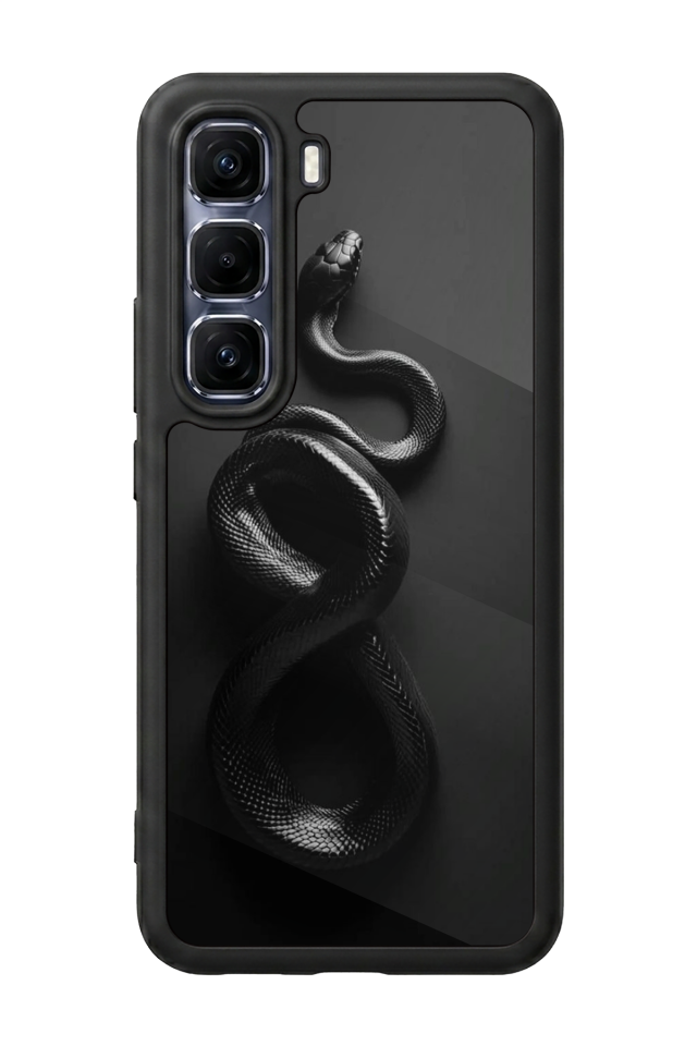 Infinix Hot 60 Pro Plus Uyumlu Yılan Tasarımlı Glossy Premium Kılıf