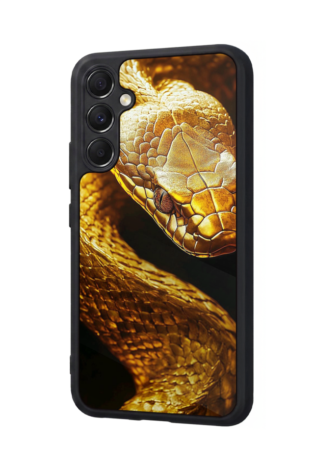 Samsung Galaxy A34 Uyumlu Yılan Tasarımlı Glossy Premium Kılıf