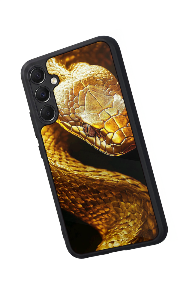Samsung Galaxy A34 Uyumlu Yılan Tasarımlı Glossy Premium Kılıf