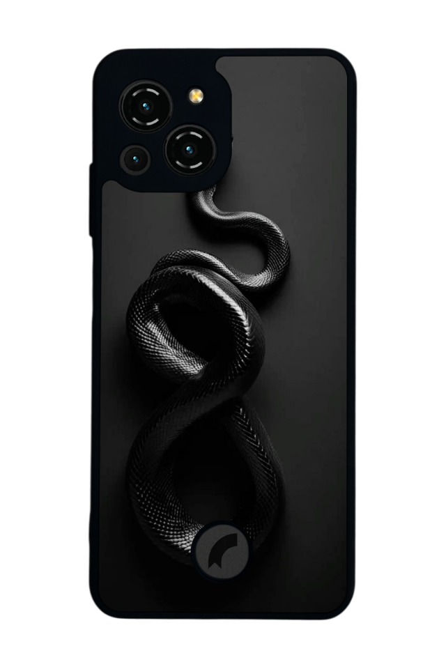 Reeder S23 Pro Max Uyumlu Yılan Tasarımlı Glossy Premium Kılıf