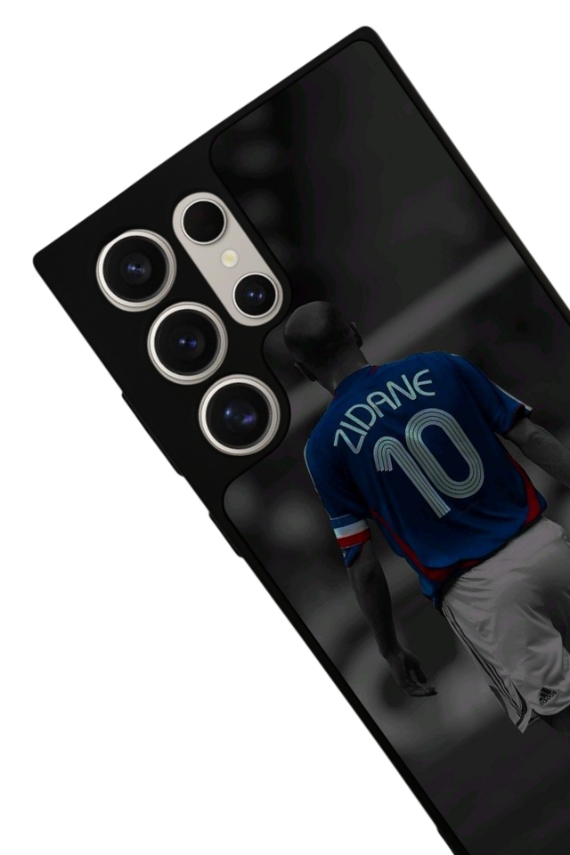 Samsung Galaxy S23 Ultra Uyumlu Zidane Tasarımlı Glossy Premium Kılıf