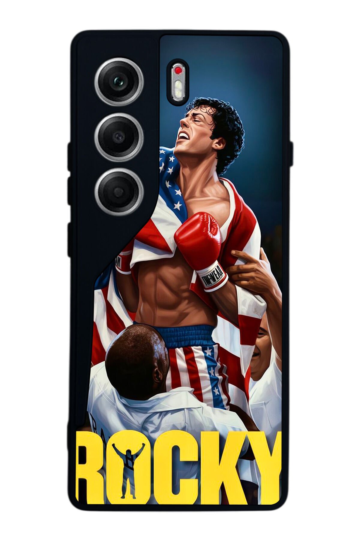 Tecno Camon 40 Uyumlu Rocky Tasarımlı Glossy Premium Kılıf