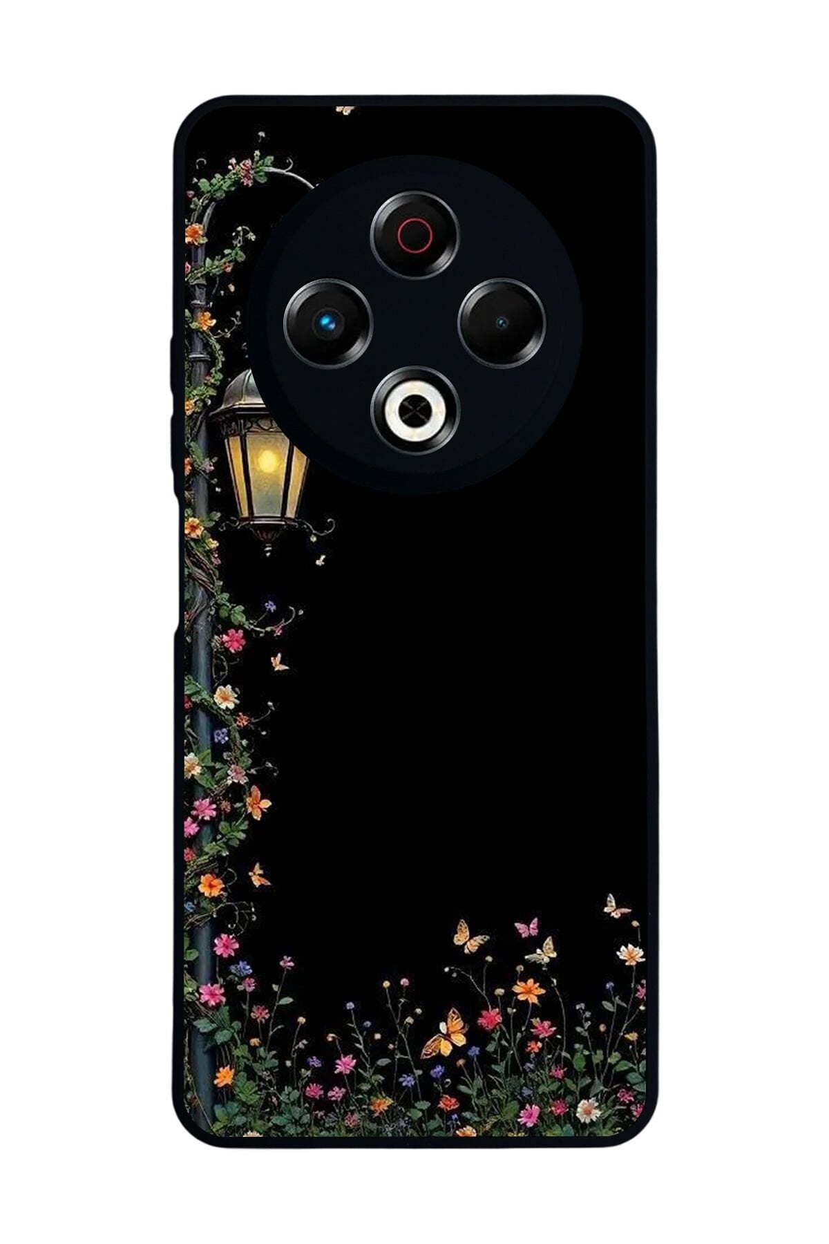 Tecno Spark 30 Uyumlu Floral Tasarımlı Glossy Premium Kılıf
