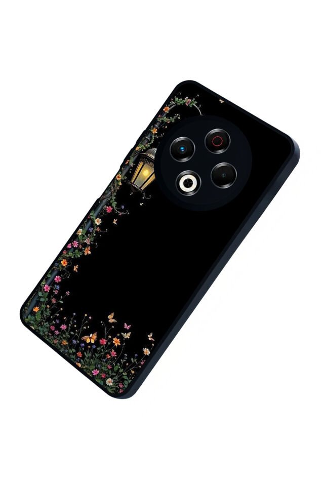 Tecno Spark 30 Uyumlu Floral Tasarımlı Glossy Premium Kılıf